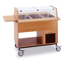 Salatwagen 0186 buchefarben 230 Volt | GN Behälter Produktbild