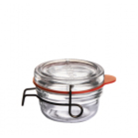Einmachglas LOCK-EAT® | 80 ml H 63 mm • Bügelverschluss | Gummiring Produktbild