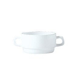 Suppentasse 320 ml RESTAURANT WHITE Hartglas Ø 105 mm H 54 mm Produktbild