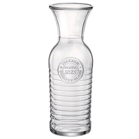Karaffe OFFICINA 1825 Glas mit Relief 1000 ml Eichmaß 1 ltr Produktbild