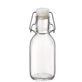 Flasche EMILIA Glas 250 ml mit Deckel Bügelverschluss Ø 64 mm H 172 mm Produktbild