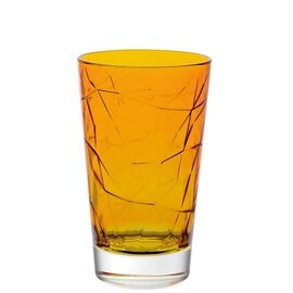 Longdrinkglas DOLOMITI 42 cl orange mit Relief Produktbild