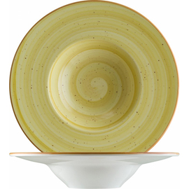 Pastateller Ø 280 mm AURA AMBER Banquet Porzellan gelb Produktbild