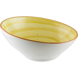 Schale AURA AMBER Vanta 450 ml Premium Porcelain gelb oval | 180 mm x 174 mm H 85 mm Produktbild