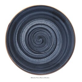 Untertasse Gourmet Dusk AURA Porzellan dunkelblau | gemasert Ø 160 mm Produktbild