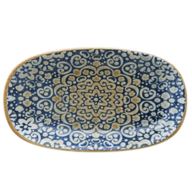 Platte ENVISIO ALHAMBRA Gourmet oval Porzellan 190 mm x 110 mm Produktbild