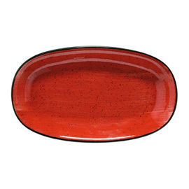 Platte AURA PASSION Gourmet oval Porzellan 192 mm x 111 mm Produktbild