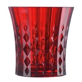 Whiskybecher LADY DIAMOND 27 cl rot mit Relief Produktbild