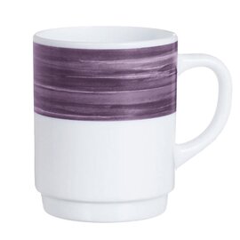 Kaffeebecher BRUSH PURPLE 25 cl Hartglas breiter Farbrand Produktbild