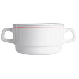 RESTPOSTEN | Suppentasse RESTAURANT VALERIE CHERRY 510 ml Hartglas feine Linie  Ø 105 mm  H 54 mm Produktbild