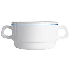 Restposten | Suppentasse RESTAURANT VALERIE BLUE JEAN 320 ml Hartglas feine Linie  Ø 105 mm  H 54 mm Produktbild