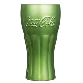 Colabecher ORIGINAL COCA-COLA MIRROR FH37 37 cl grün mit Relief Produktbild