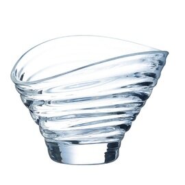 Eisschale JAZZED Swirl 250 ml Glas mit Relief  Ø 136 mm  H 96 mm Produktbild
