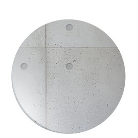 Teller CONCRETE Porzellan grau  Ø 285 mm Produktbild