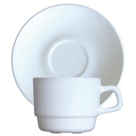 Obertasse 190 ml Hartglas mit Untertasse  H 64 mm Produktbild