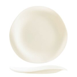 RESTPOSTEN | Teller flach TENDENCY | Hartglas cremeweiß | geschwungen  Ø 270 mm Produktbild