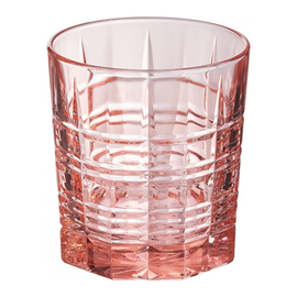 Whiskyglas BRIXTON pink 30 cl mit Relief Produktbild