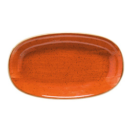 Platte AURA TERRACOTTA Gourmet Porzellan Premium Porcelain oval | 192 mm x 111 mm orange Produktbild 0 L