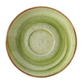 Untertasse Gourmet Therapy Porzellan grün | gemasert Ø 160 mm Produktbild