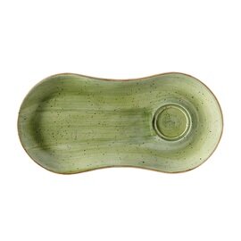 Setplatte Gourmet Therapy AURA Porzellan grün oval | 250 mm  x 120 mm Produktbild