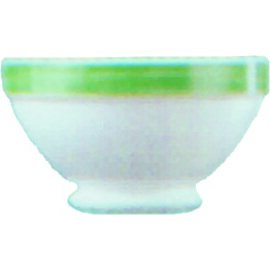 Suppennapf RESTAURANT BRUSH GREEN 510 ml Hartglas farbiger Rand  Ø 132 mm  H 74 mm Produktbild