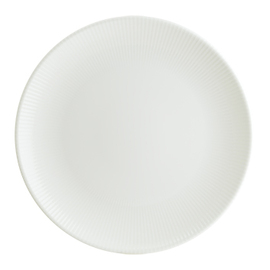 Teller flach ENVISIO IRIS WHITE Gourmet Porzellan weiß Randrillen Ø 270 mm Produktbild
