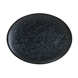 Platte ENVISIO VESPER Moove Porzellan schwarz oval | 310 mm x 240 mm Produktbild