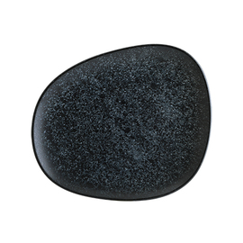 Teller flach ENVISIO VESPER Vago Porzellan schwarz oval | 240 mm x 198 mm Produktbild