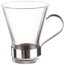 Teetasse YPSILON 32 cl Glas mit Metallhalter  H 111 mm Produktbild