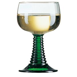 RESTPOSTEN | Römer Mit Grünem Fuß 14 cl transparent grün mit Relief Produktbild