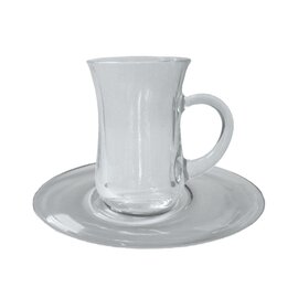 Teeglas Various 14,5 cl mit Untertasse mit Henkel Produktbild