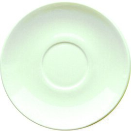 Restposten | Untertasse zu Art-Nr. 407857, Gastronomie elfenbein uni, Ø 140 mm, Höhe 20 mm, Gewicht 185 g Produktbild