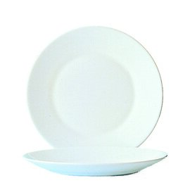 RESTPOSTEN | Teller RESTAURANT UNI | Hartglas weiß  Ø 235 mm Produktbild