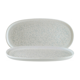 Platte HYGGE LUNAR WHITE Porzellan weiß oval | 300 mm x 160 mm Produktbild