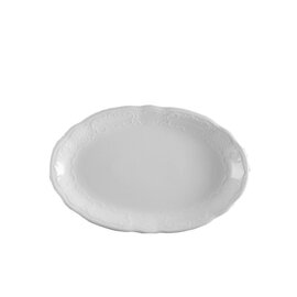 Platte SALZBURG Porzellan weiß oval | 280 mm  x 180 mm Produktbild