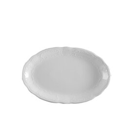 Platte SALZBURG Porzellan weiß oval | 280 mm  x 180 mm Produktbild