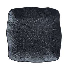 Teller flach SHADE Porzellan schwarz quadratisch | 150 mm x 150 mm Produktbild
