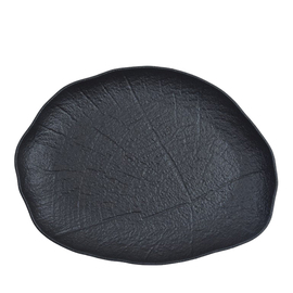 Platte SHADE Porzellan schwarz oval | 240 mm x 235 mm Produktbild
