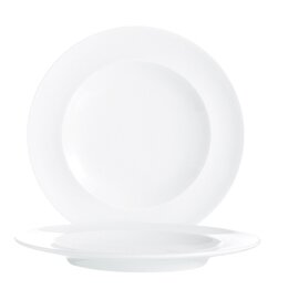 Restposten | Teller, flach, "VINTAGE UNI WEISS", Ø 270 mm, H 25 mm Produktbild