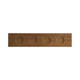 Servierbrett MOOD WOOD Holz 400 mm x 85 mm H 30 mm | 4 Aussparungen | passend für Schalen MOOD CREAM Produktbild