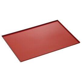 Backblech Aluminium 1,5 mm Silikon rot  L 433 mm  B 333 mm  H 10 mm Produktbild