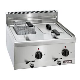 Elektro-Fritteuse | 2 Becken 2 Körbe 12 ltr | 400 Volt 6,6 kW Produktbild