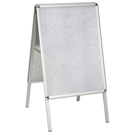 Plakatständer | Kundenstopper DIN A1 • Stahl • Aluminium rechteckig DIN A1 L 630 mm x 700 mm H 1145 mm Produktbild