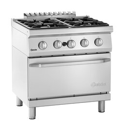 4 Flammen Gasherd Gastronorm 25,7 kW | Backofen Produktbild