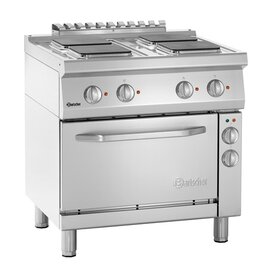 4 Platten Elektroherd Gastronorm 400 Volt 14,05 kW | Backofen | Kochplatten eckig Produktbild