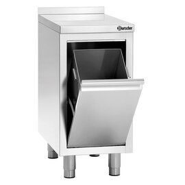 Abfalleimerschrank 700A1 MA 400 mm  x 700 mm  H 850 mm 1 Fach mit Kipptür | Aufkantung Produktbild