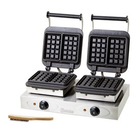 Doppel-Waffeleisen  | Waffelgröße 160 x 100 x H 32 mm  | 2 x 2200 Watt 230 Volt Produktbild