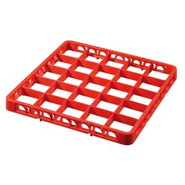 Spülkorbteiler rot 500 x 500 mm | 25 Fächer 89 x 89 mm  H 45 mm Produktbild