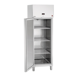 Kühlschrank GN 2/1 | 700 ltr edelstahlfarben | Umluftkühlung | Türanschlag links Produktbild