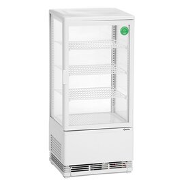 Mini-Kühlvitrine weiß 78 ltr 230 Volt | 3 Borde Produktbild